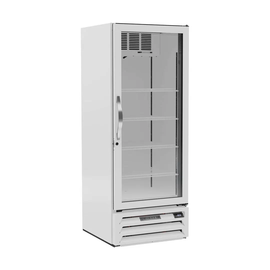 Beverage Air MMF12HC-1-W 24" 1 Glass Door Merchandiser Freezer in White, 11.9 cu. ft.