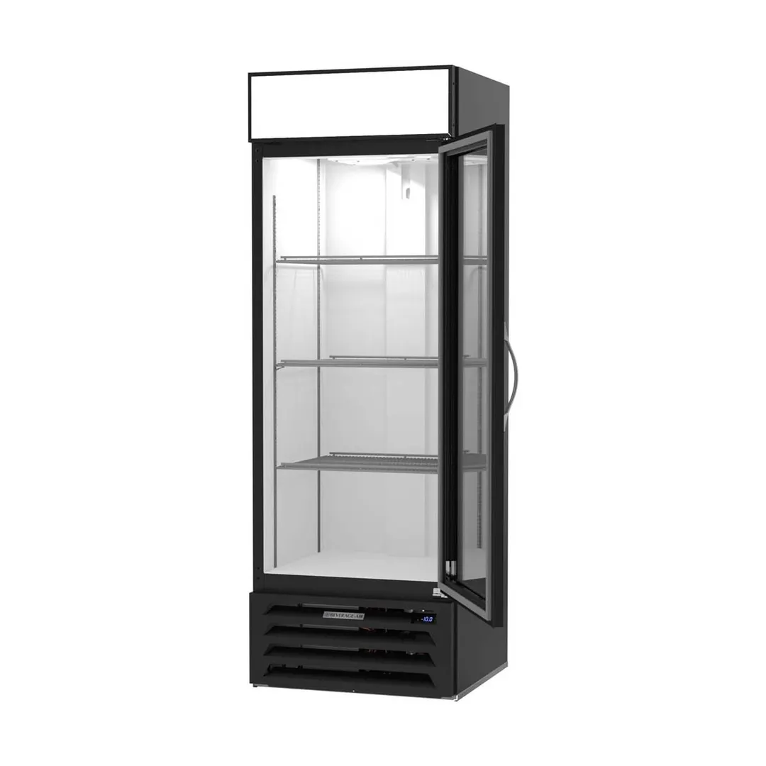 Beverage Air MMF19HC-1-B 27" 1 Glass Door Merchandiser Freezer in Black, 17.87 cu. ft.