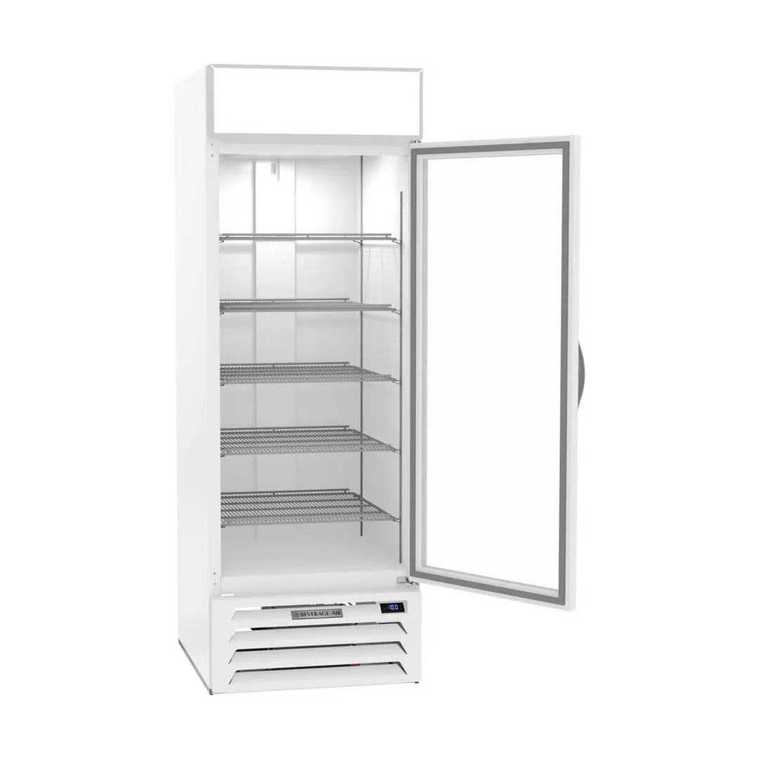 Beverage-Air MMF23HC-1-W 27" 1 Glass Door Merchandising Freezer in White, 22.5 cu. ft.
