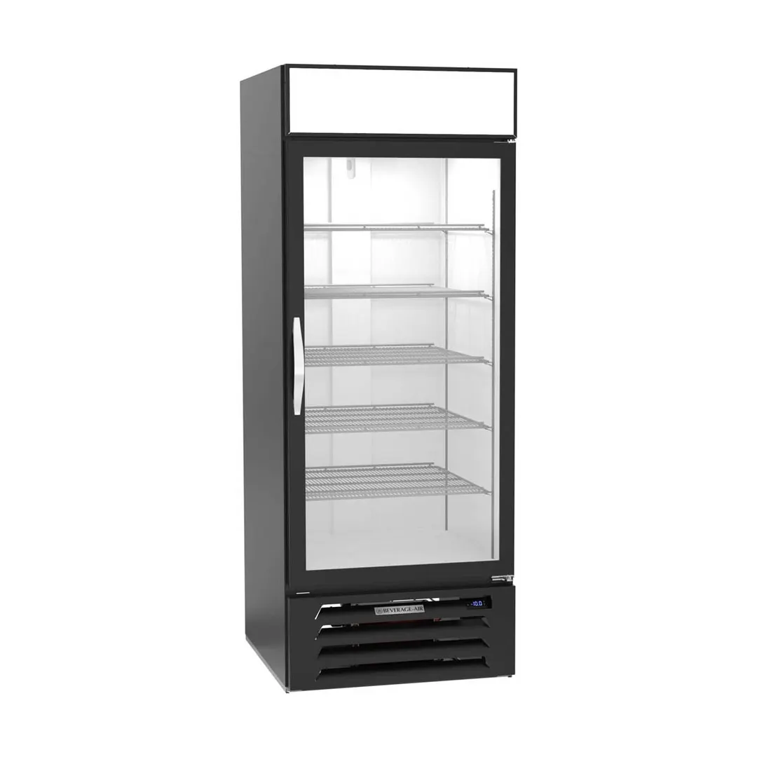 Beverage-Air MMF27HC-1-B 30" 1 Glass Door Merchandising Freezer in Black, 26.5 cu. ft.