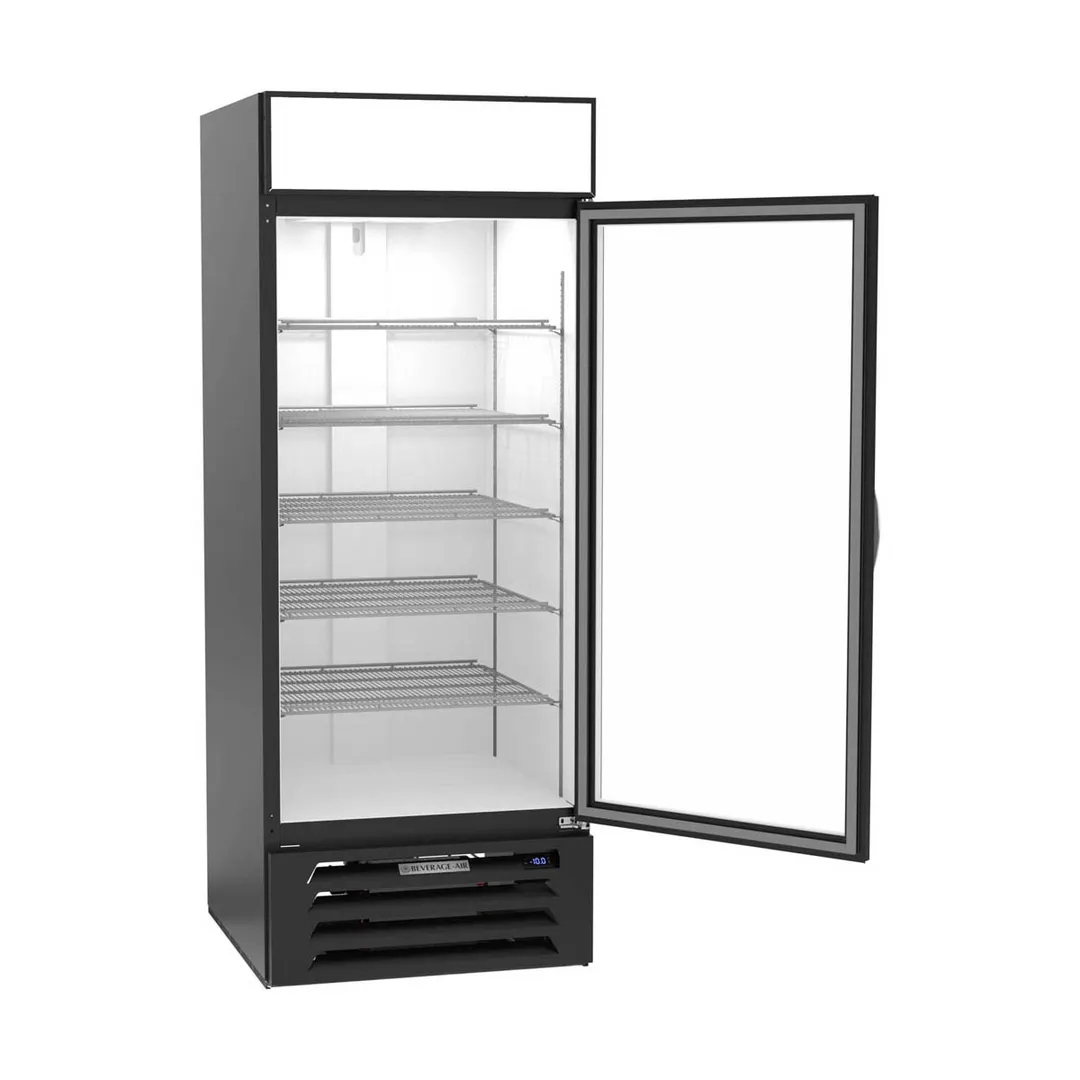 Beverage-Air MMF27HC-1-B 30" 1 Glass Door Merchandising Freezer in Black, 26.5 cu. ft.