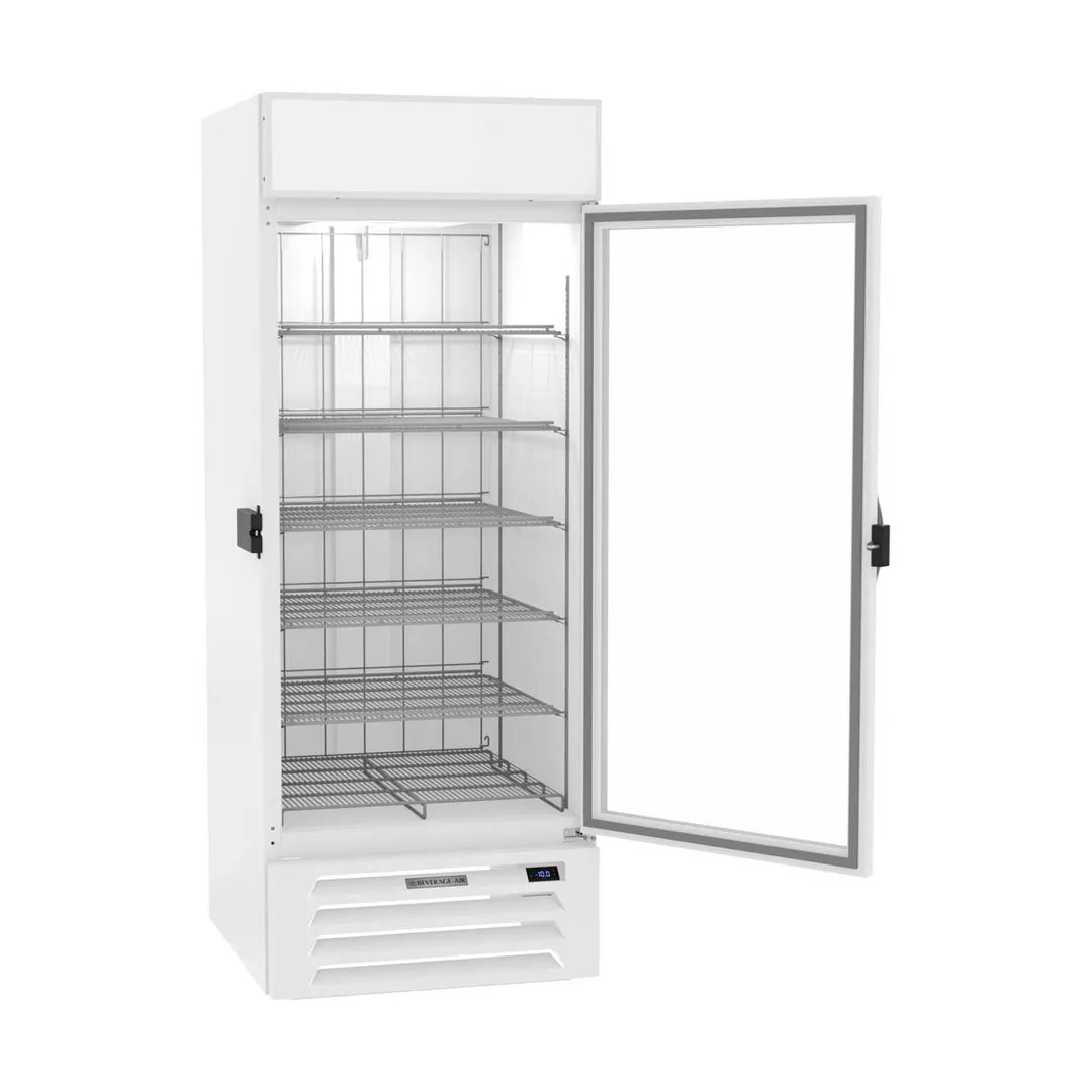 Beverage-Air MMF27HC-1-W-IQ 30" 1 Glass Door Merchandiser Freezer in White, 26.5 cu. ft.