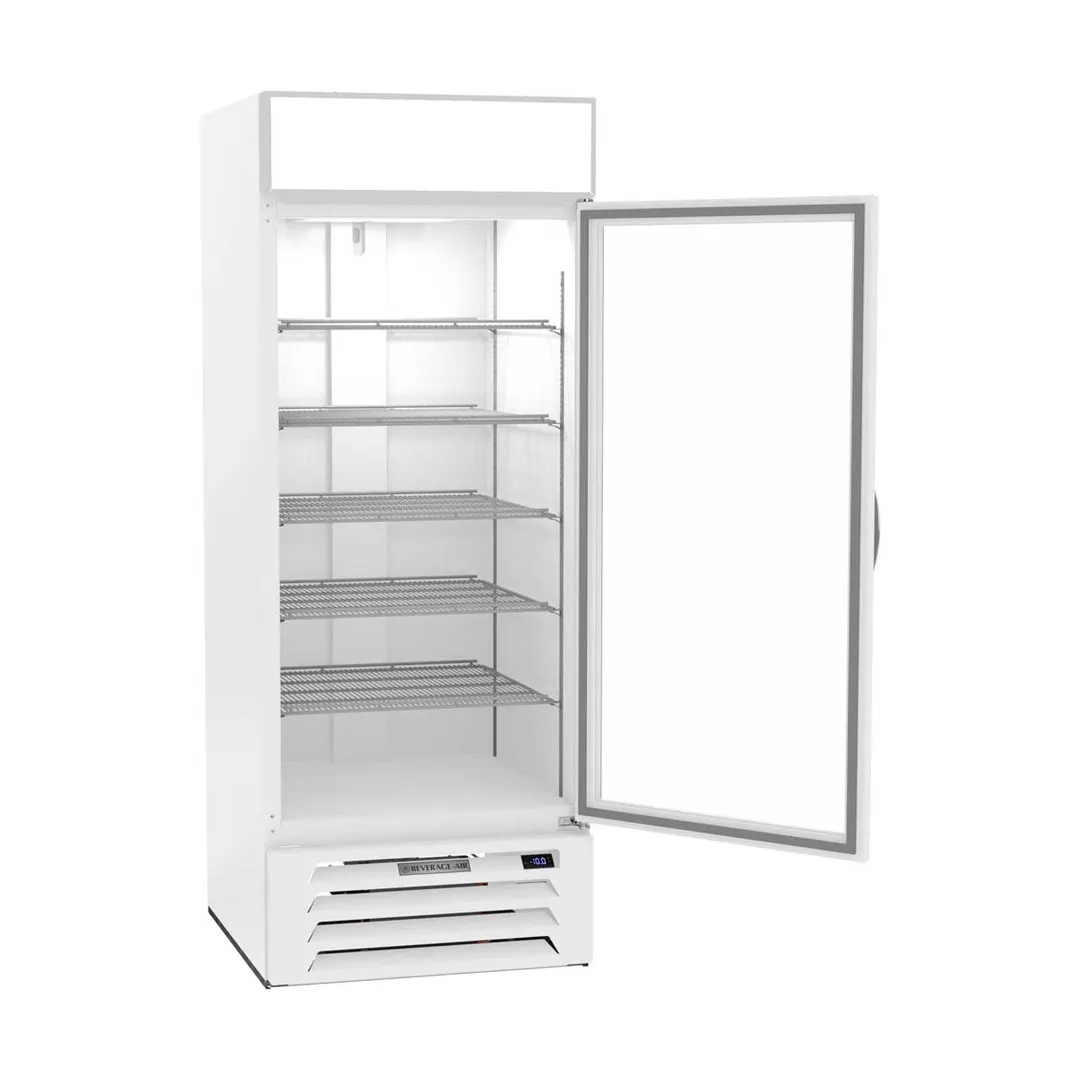 Beverage-Air MMF27HC-1-W 30" 1 Glass Door Merchandising Freezer in White, 26.5 cu. ft.
