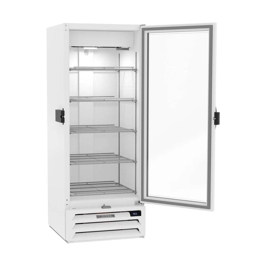 Beverage Air MMR12HC-1-W-IQ 25" One Glass Door Merchandiser Refrigerator in White, 12 cu. ft