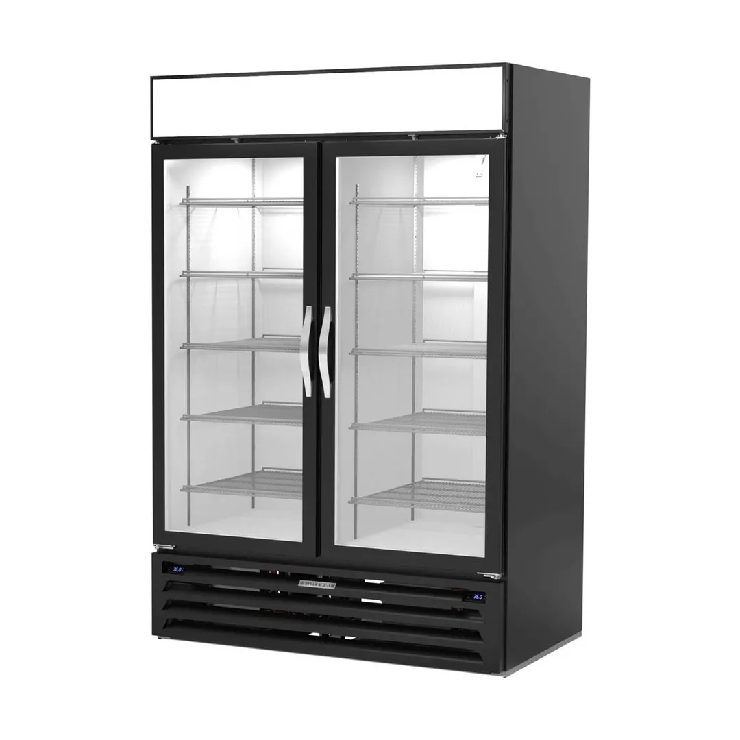Beverage Air MMRR49HC-1-A-BW-WINE 52" Glass Door Wine Merchandiser, Dual Temperature, 100 Bottles