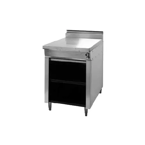 Montague Company 24-559S 24" Gas Heavy Duty Range w/ (2) Open Burners, (2) Hot Tops w/ Step-Up, Open Cabinet Base, 90.000 BTU