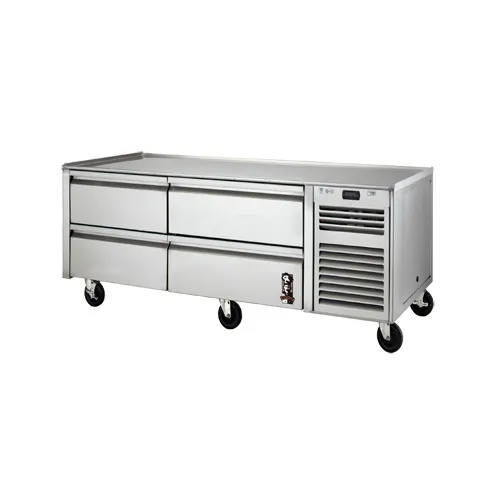 Montague Company RB-72-R 72" Heavy Duty Refrigerated Chef Base w/ 4 Drawers, Remote