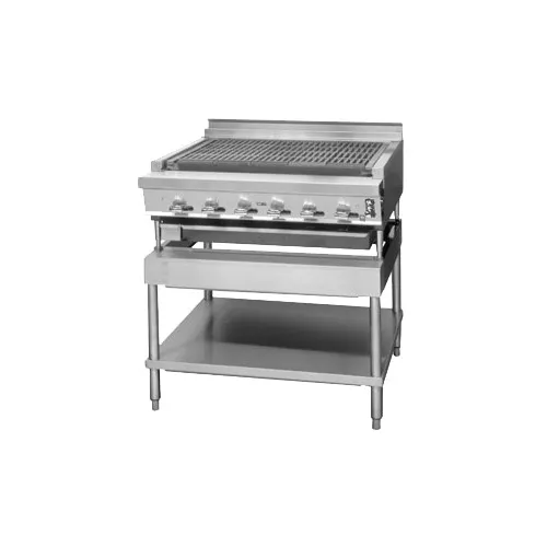 Montague Company UFLC-36R 36" Countertop Gas Radiant Charbroiler w/ (6) Burners, 114.000 BTU
