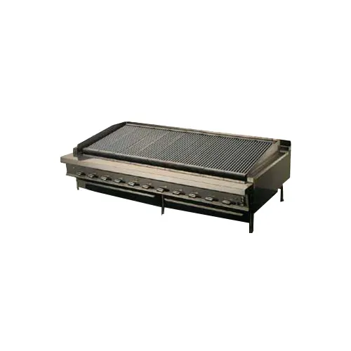 Montague Company UFLC-72R 72" Countertop Gas Radiant Charbroiler w/ (13) Burners, 247.000 BTU