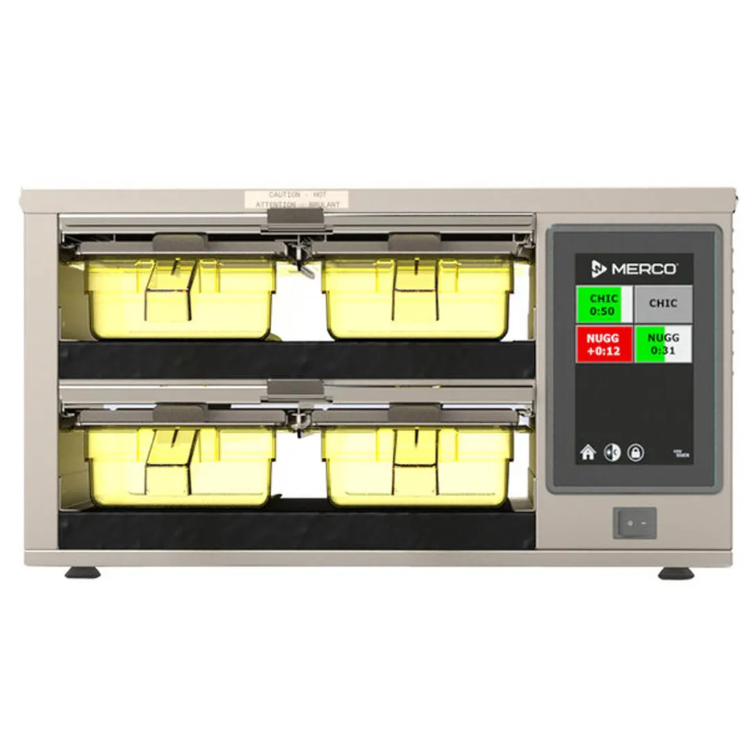 Merco MHG22SAT1W MercoMax™ Countertop Heated Holding Cabinet w/ (2) Shelves & (4) Trays