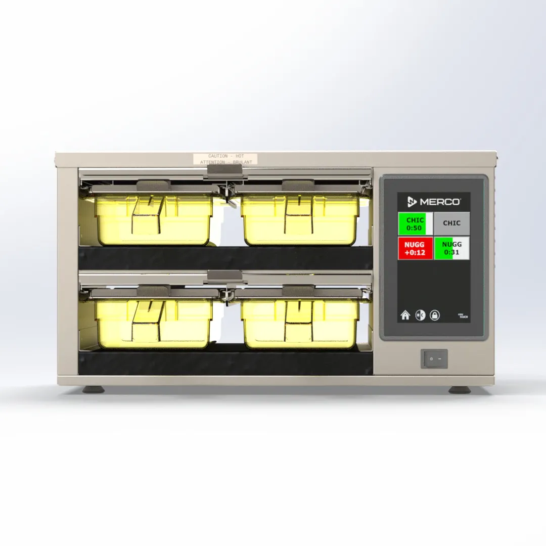Merco MHG22SAT2W MercoMax™ Countertop Pass-through Heated Holding Cabinet w/ (2) Shelves & (4) Trays