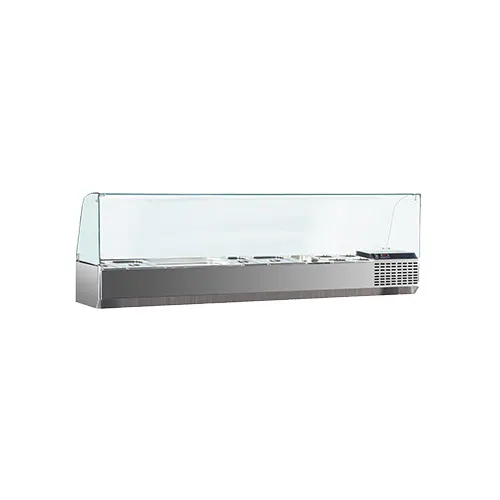 Marra Forni GAC225 88" Refrigerated Countertop Condiment Rail