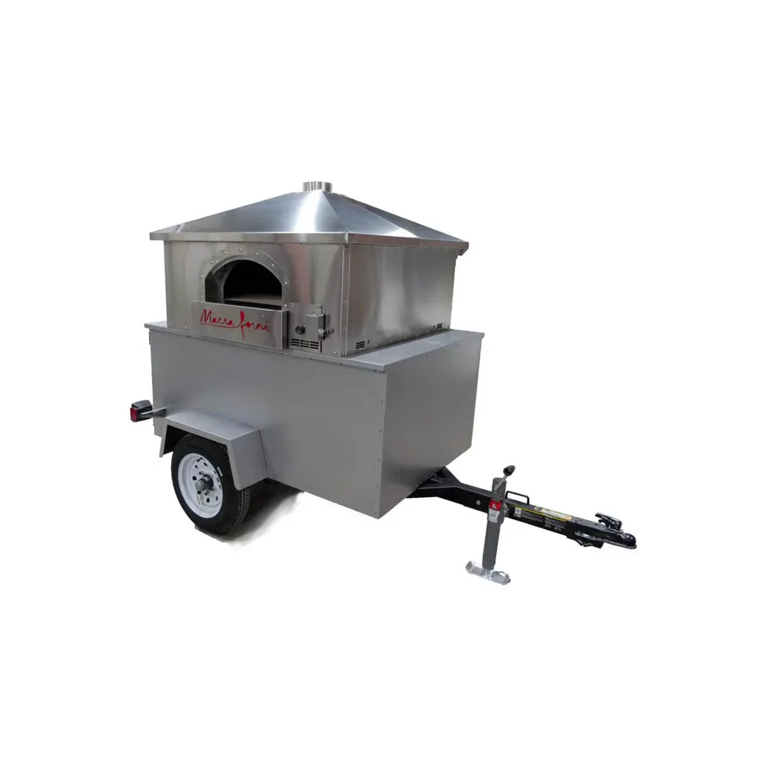 Marra Forni MTS36-36W MS Series Wood-Fired Trailer Oven w/ 36"x36" Brick Deck, Manual Controls