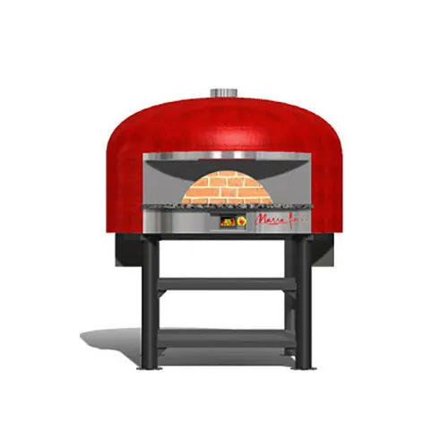 Marra Forni NP70W Neapolitan Wood Fired Pizza Oven w/ 27.56" Dia. Brick Deck, Brick Dome
