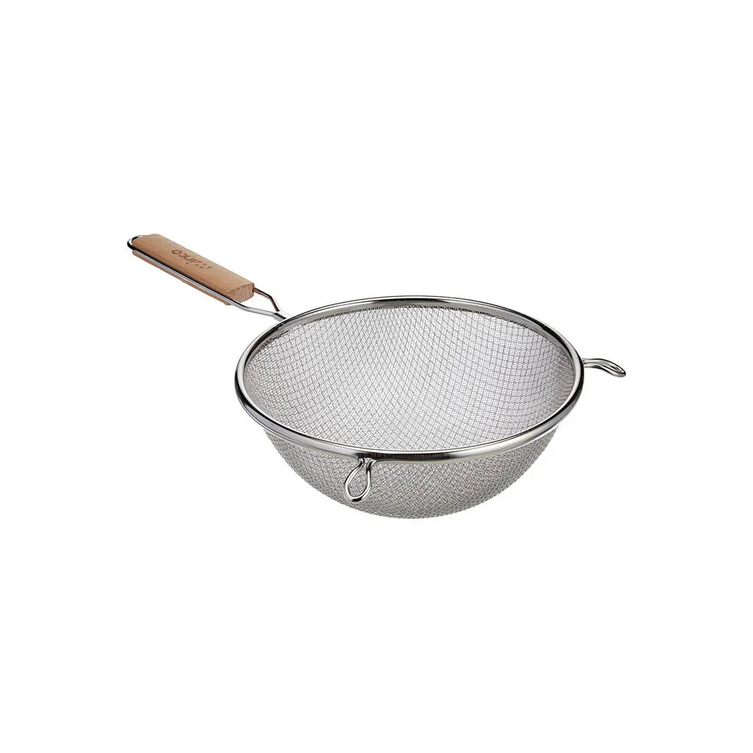 Winco MS3A-8D 8" Stainless Steel Fine Double Mesh Strainer, Round