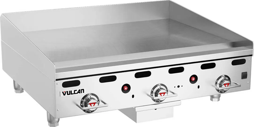 Vulcan MSA36 36" Countertop Gas Griddle, Snap-Action Thermostat, 24" Deep, 81.000 BTU
