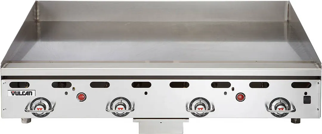 Vulcan MSA48 48" Countertop Gas Griddle, Snap-Action Thermostat, 24" Deep, 108.000 BTU