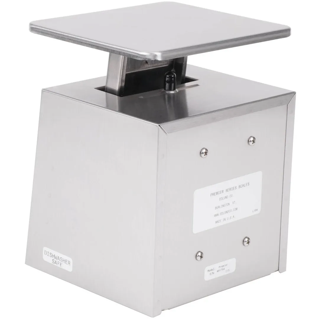 Edlund MSR-10000 - 10-29 lb Portion Scale, Stainless Steel, Rotating Dial, 6-7" Platform, Dishwasher‑Safe