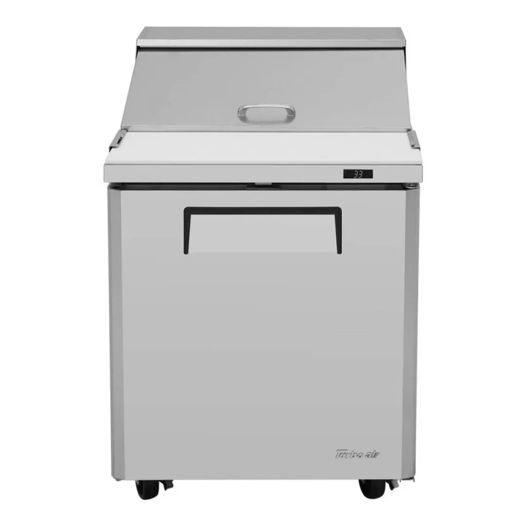 Turbo Air MST-28-N 27" One Section Sandwich / Salad Prep Table w/ 1 Door, 8 Pans