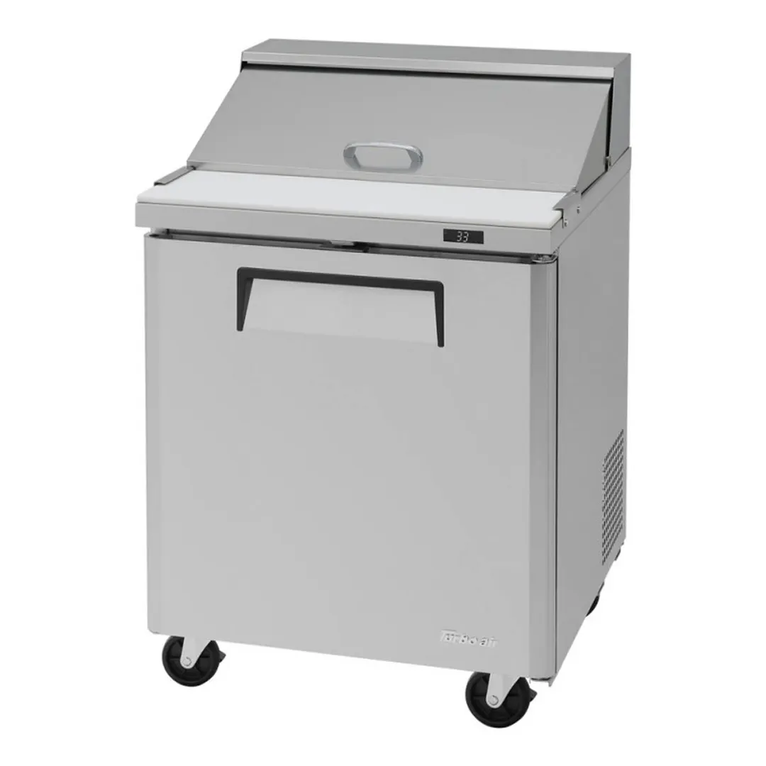Turbo Air MST-28-N 27" One Section Sandwich / Salad Prep Table w/ 1 Door, 8 Pans