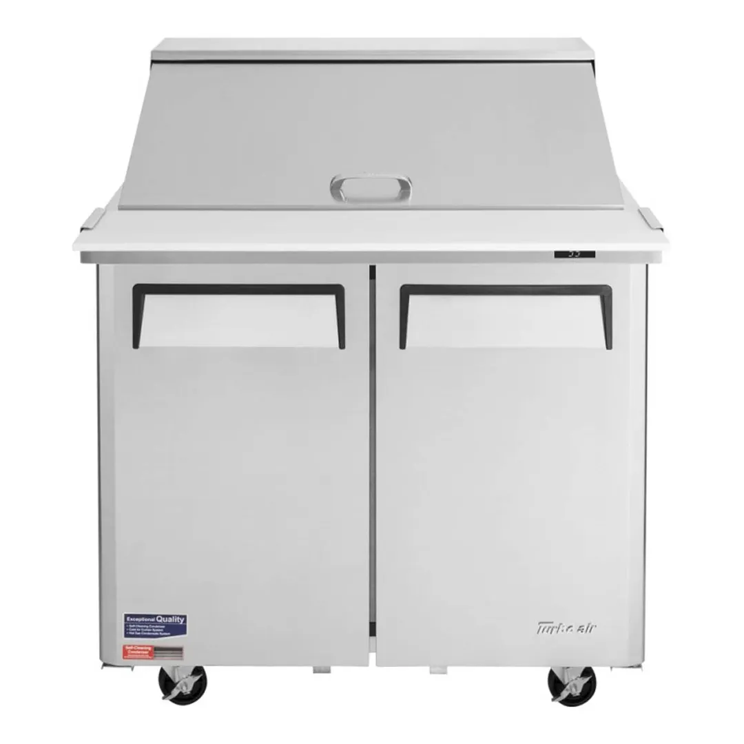 Turbo Air MST-36-15-N6 36" Mega Top Sandwich/Salad Prep Table w/ 2 Doors, 15 Pans