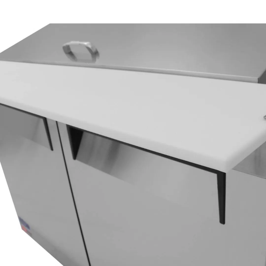 Turbo Air MST-48-18-N 48" Mega Top Sandwich/Salad Prep Table w/ 2 Doors, 18 Pans