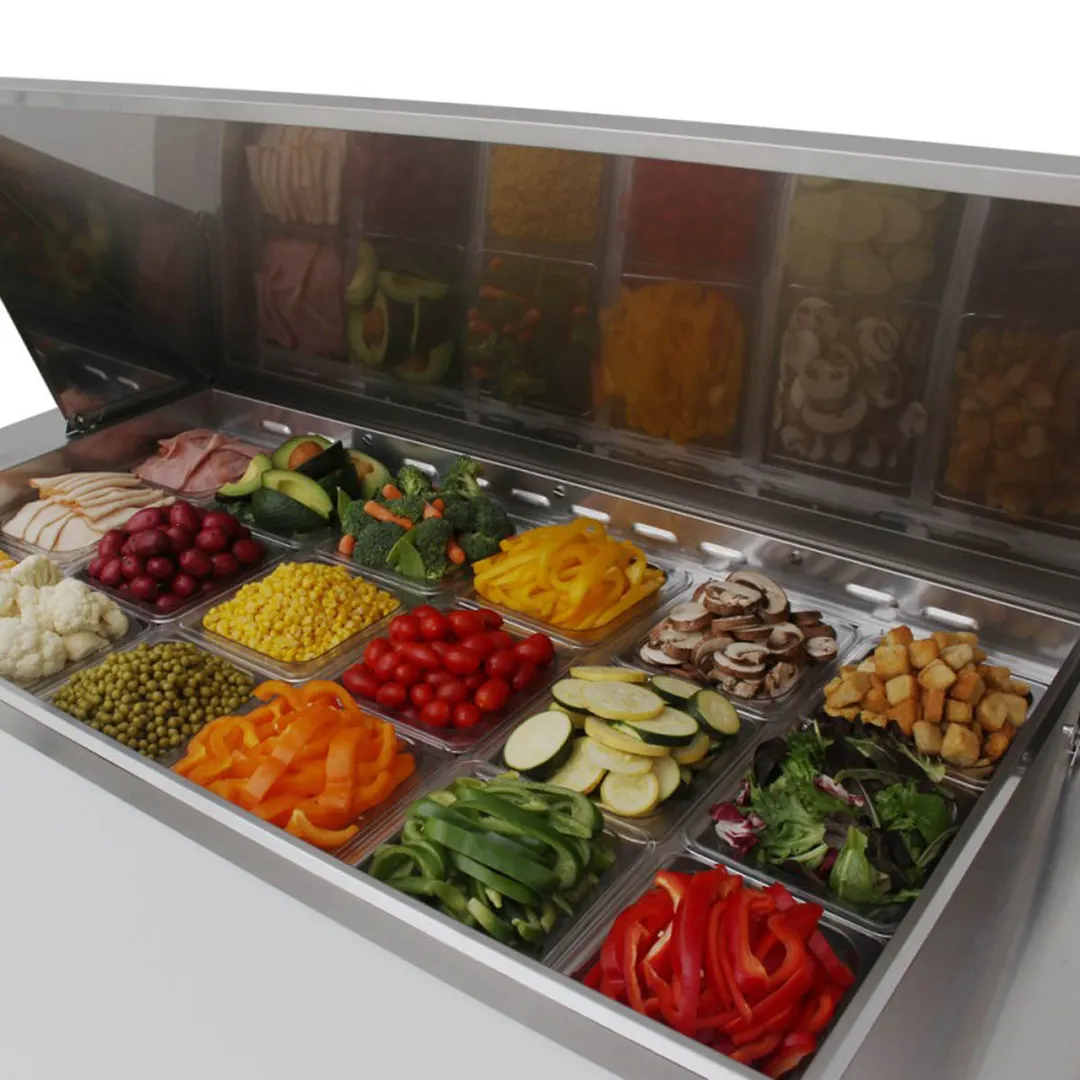 Turbo Air MST-48-18-N 48" Mega Top Sandwich/Salad Prep Table w/ 2 Doors, 18 Pans
