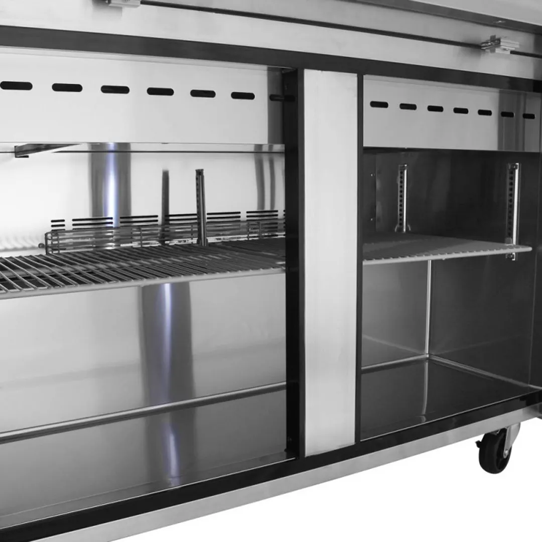 Turbo Air MST-48-18-N 48" Mega Top Sandwich/Salad Prep Table w/ 2 Doors, 18 Pans