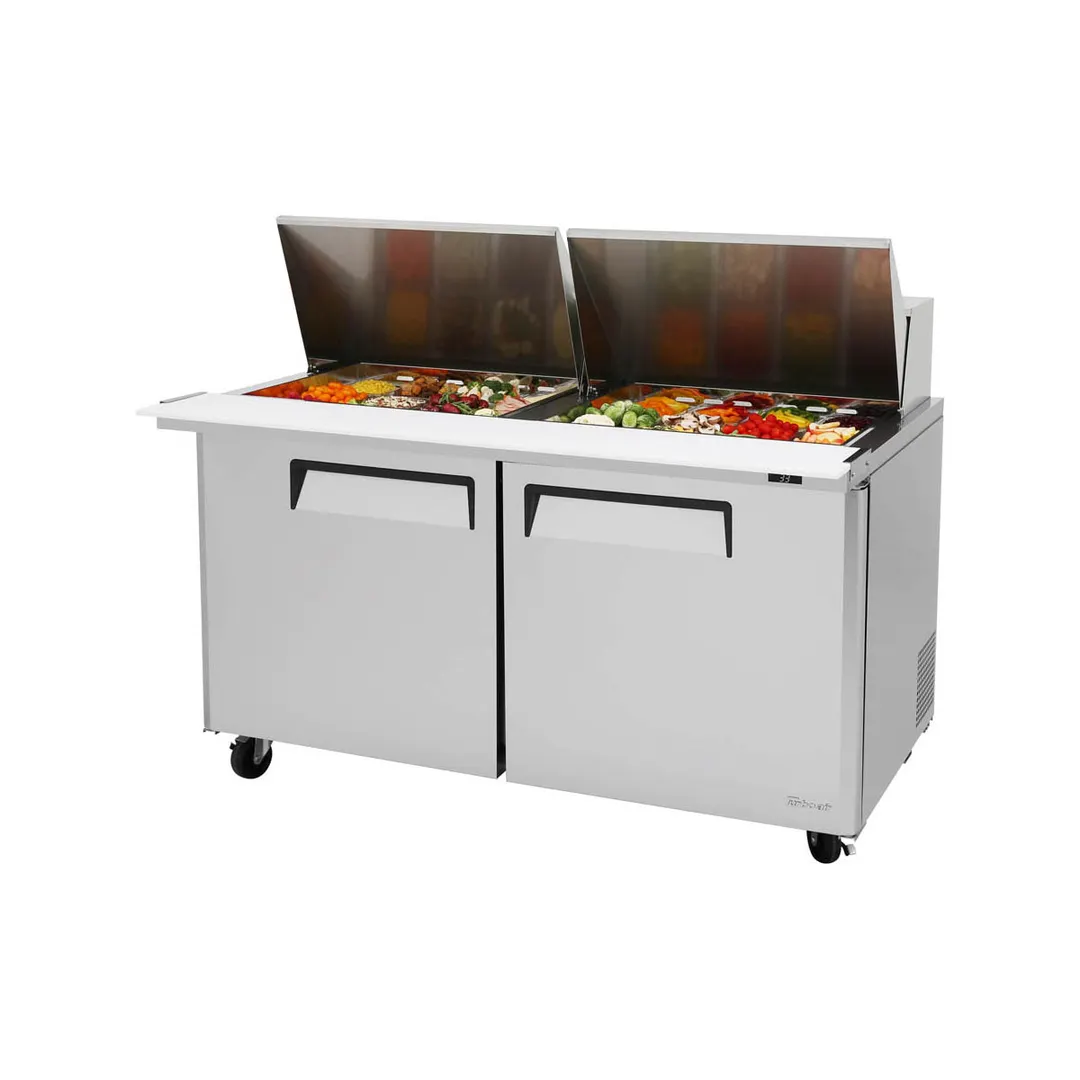 Turbo Air MST-60-24-N 60" Mega Top Sandwich/Salad Prep Table w/ 2 Doors, 24 Pans