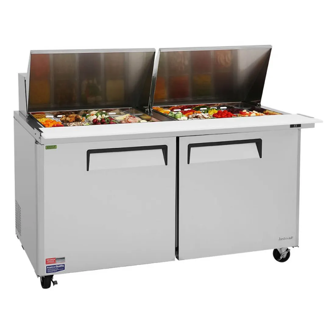Turbo Air MST-60-24-N 60" Mega Top Sandwich/Salad Prep Table w/ 2 Doors, 24 Pans