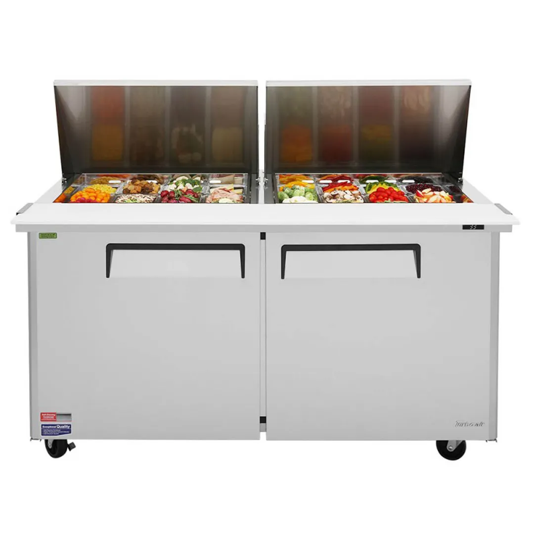 Turbo Air MST-60-24-N 60" Mega Top Sandwich/Salad Prep Table w/ 2 Doors, 24 Pans