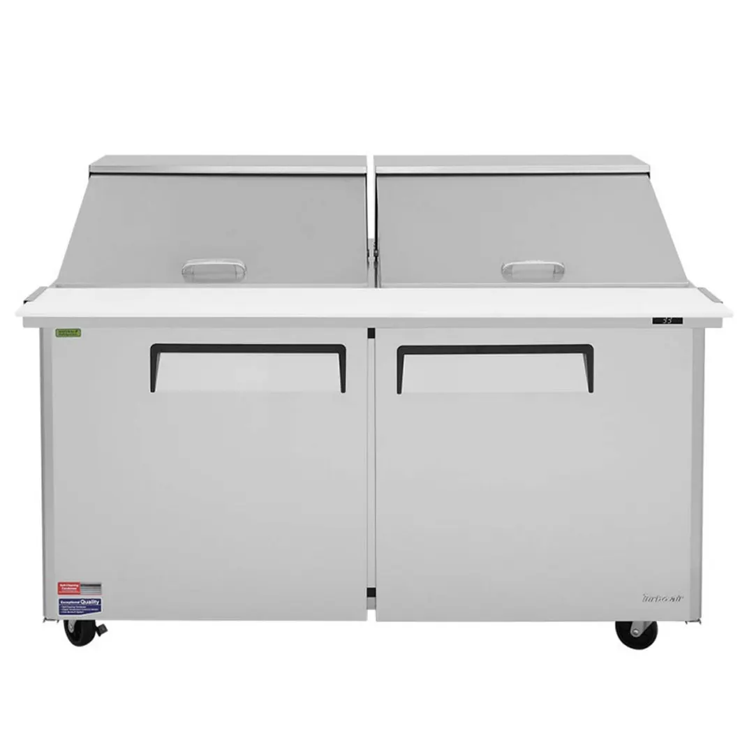 Turbo Air MST-60-24-N 60" Mega Top Sandwich/Salad Prep Table w/ 2 Doors, 24 Pans