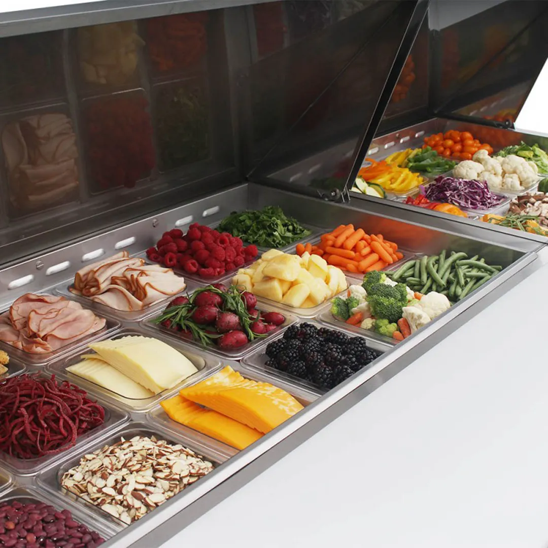 Turbo Air MST-72-30-N 72" Mega Top Sandwich/Salad Prep Table w/ 3 Doors, 30 Pans