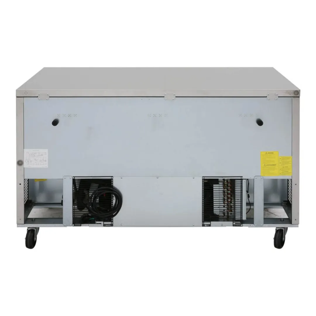Turbo Air MUF-60-N 60" 2-Section Undercounter Freezer w/ 2 Doors, 17 cu. ft.