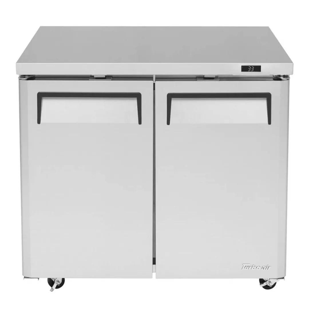 Turbo Air MUR-36L-N6 36" 2-Section Undercounter Refrigerator w/ 2 Doors, 8.36 cu. ft.