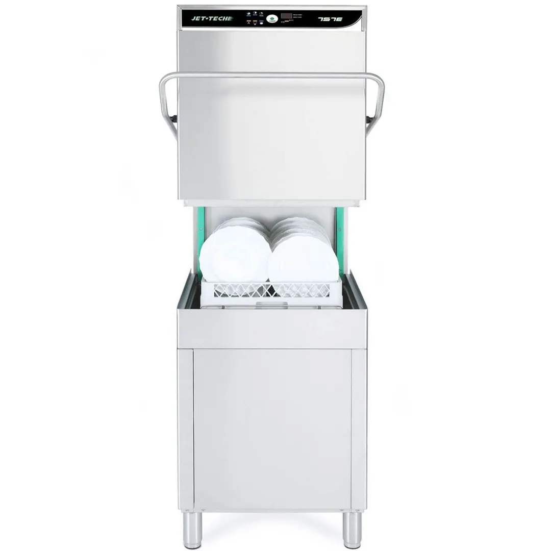 Jet-Tech 757-E 25" Door Type Dishwasher, High Temp with Booster - 60 Racks/Hr - 45 Gal/Hr