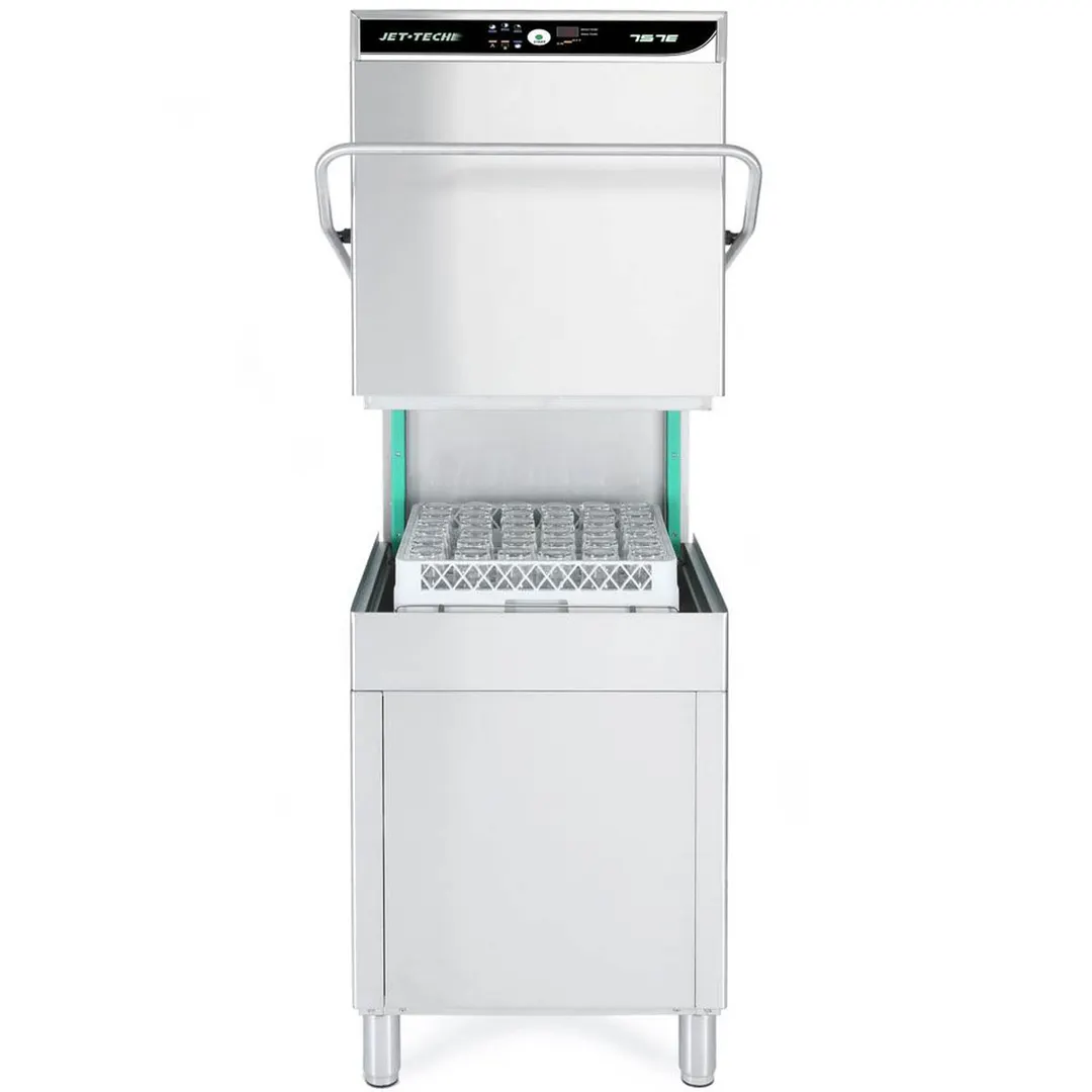 Jet-Tech 757-E 25" Door Type Dishwasher, High Temp with Booster - 60 Racks/Hr - 45 Gal/Hr