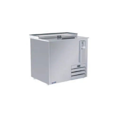 MVP Group IBC-36SS Bottle Cooler – 10 Cu ft, 36‑4/5"W x 27"D x 35"H SS, Comp, Lid, Display, Opener