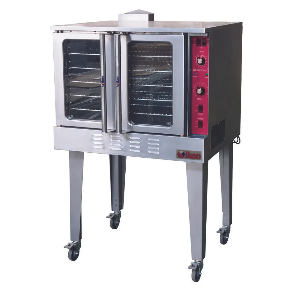 IKON IGCO Single Deck Full Size Natural Gas Convection Oven, Standard Depth, 54.000 BTU