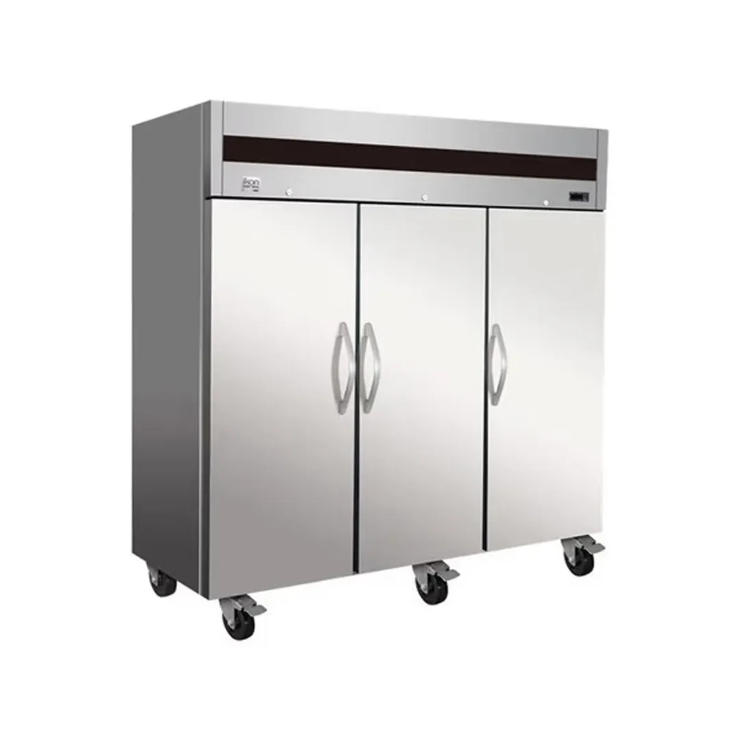 IKON IT82F DV 81" 3-Solid Door Reach-In Freezer, Top Mounted, Stainless Steel, 72 cu. ft.