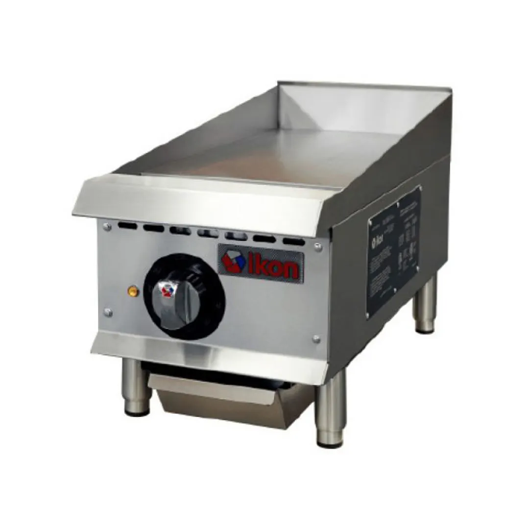 IKON ITG-12E 12" Countertop Electric Griddle with 12" x 21" Surface, Thermostatic, 1" Thickness, 208/240v
