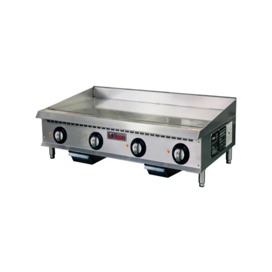 IKON ITG-48E 48" Countertop Electric Griddle with 48" x 21" Surface, Thermostatic, 1" Thickness, 208/240v