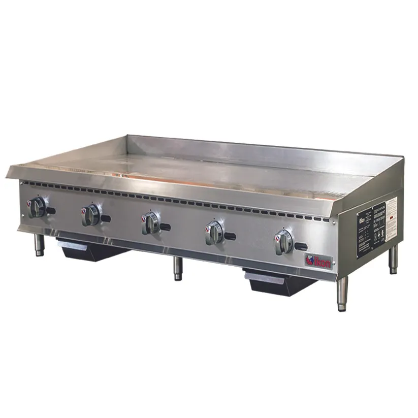 IKON ITG-60 60" Countertop Gas Griddle, Thermostatic Controls, 1" Steel Plate, 150.000 BTU