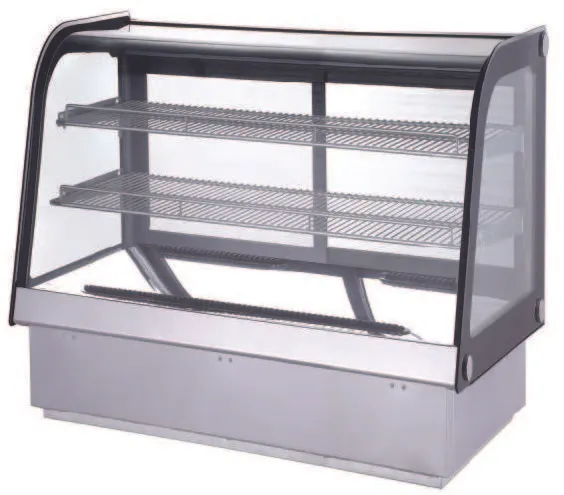 Kool-It KCD-60 60" Countertop/Drop In Curved Refrigerated Deli Display Case