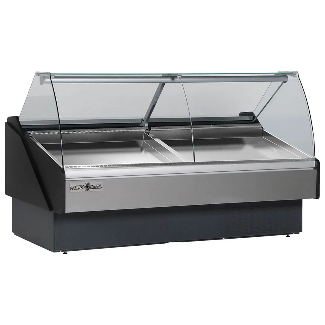 Hydra-Kool KFM-SC-120-S 117" Curved Refrigerated Seafood Display Case