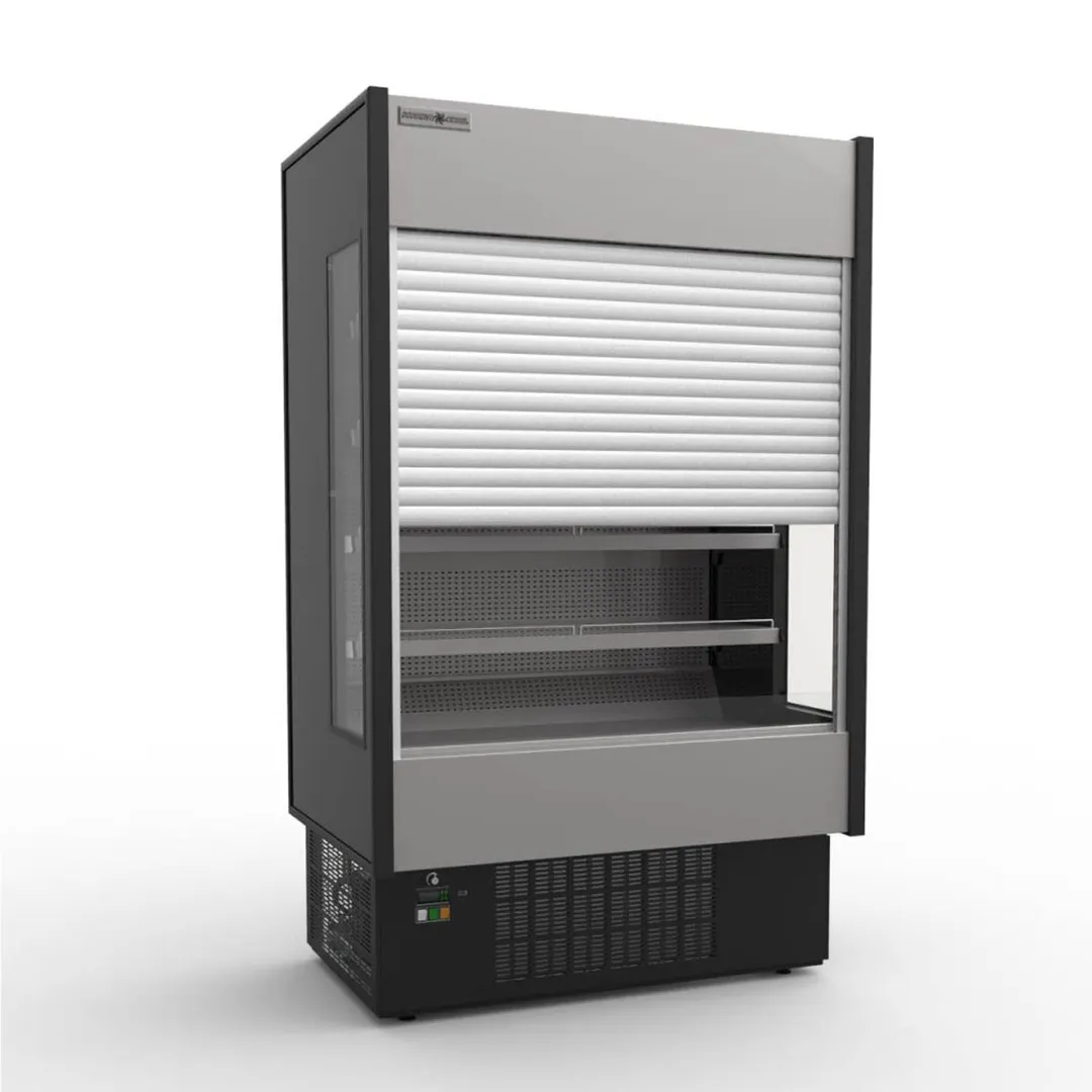 Hydra-Kool KGH-ES-100-S 96" Vertical Open Air Merchandiser w/ Electric Shutter, Self-Contained, 4 Shelves, 58.2 cu. ft.