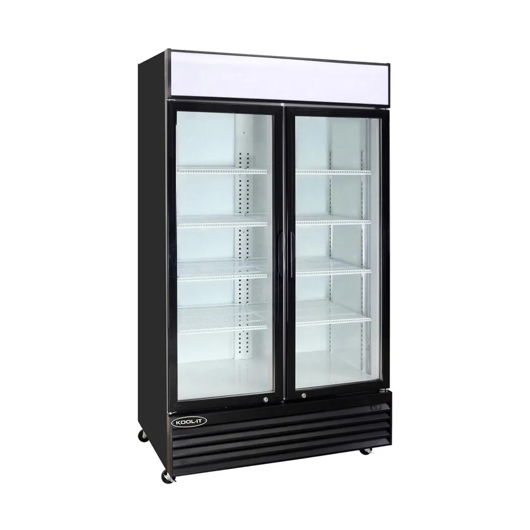 Kool-It KGM-50 52" 2-Section Merchandiser Refrigerator with Swing Glass Door, 43.8 cu. ft.