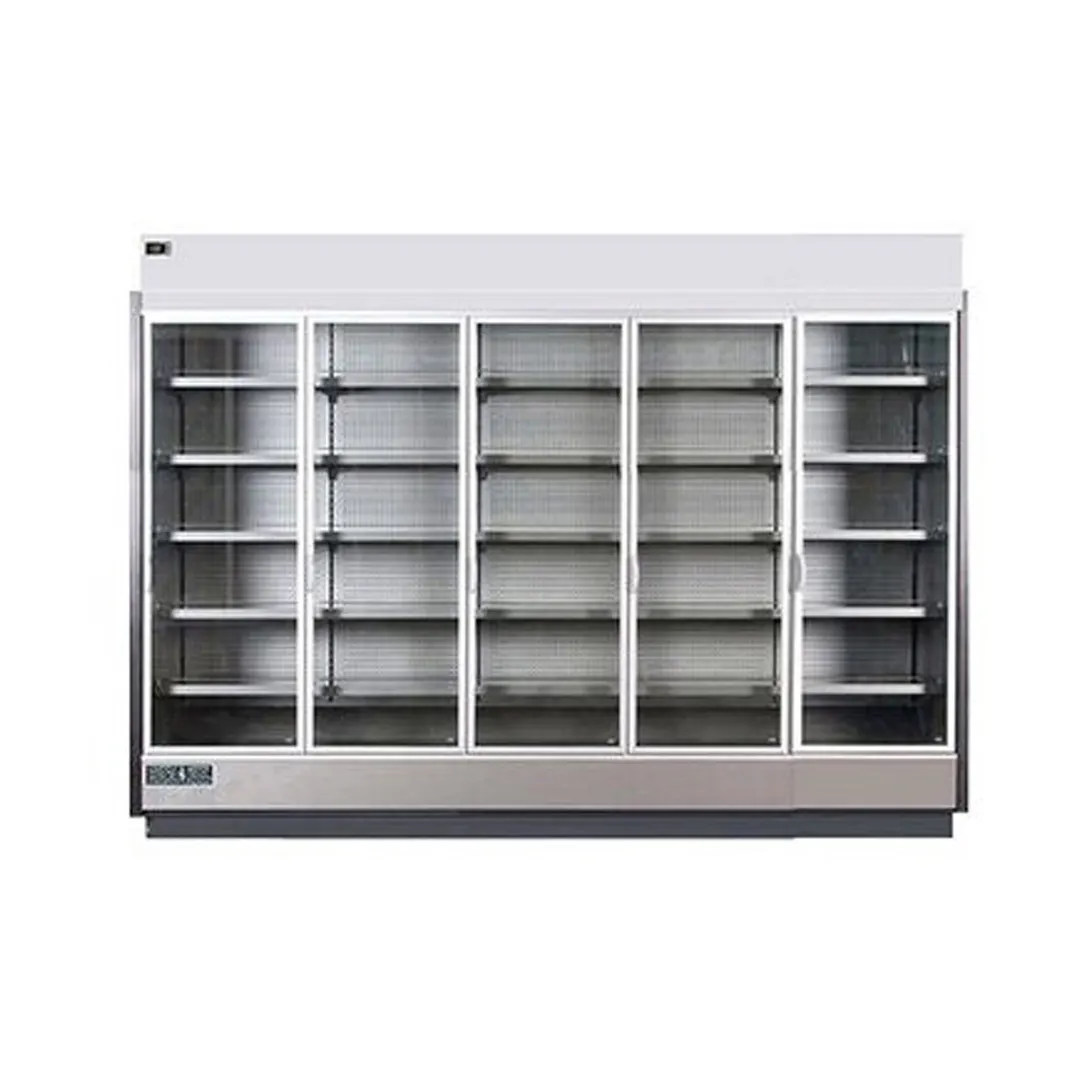Hydra-Kool KGV-MD-5-S 123" Five Door Self-Contained Merchandiser Refrigerator, 94 cu. ft.
