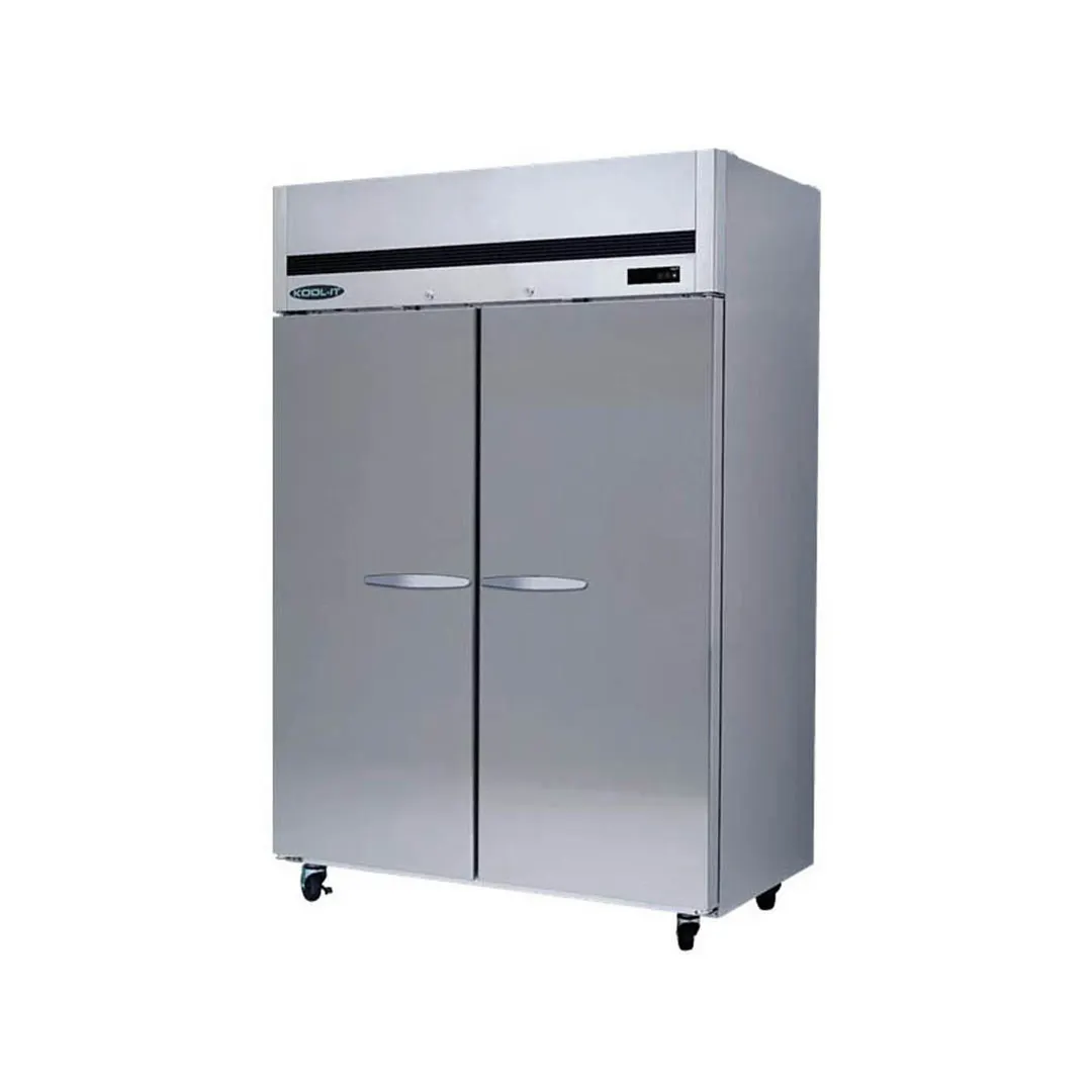Kool-It KTSF-2 53-9/10" 2-Solid Door Reach-In Freezer, Top Mount, 43 cu. ft., Stainless Steel