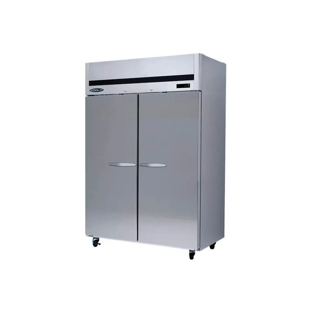 Kool-It KTSR-2 53" 2-Section Reach-In Refrigerator w/ 2 Solid Doors, Top Mounted, Stainless Steel, 43 cu. ft.